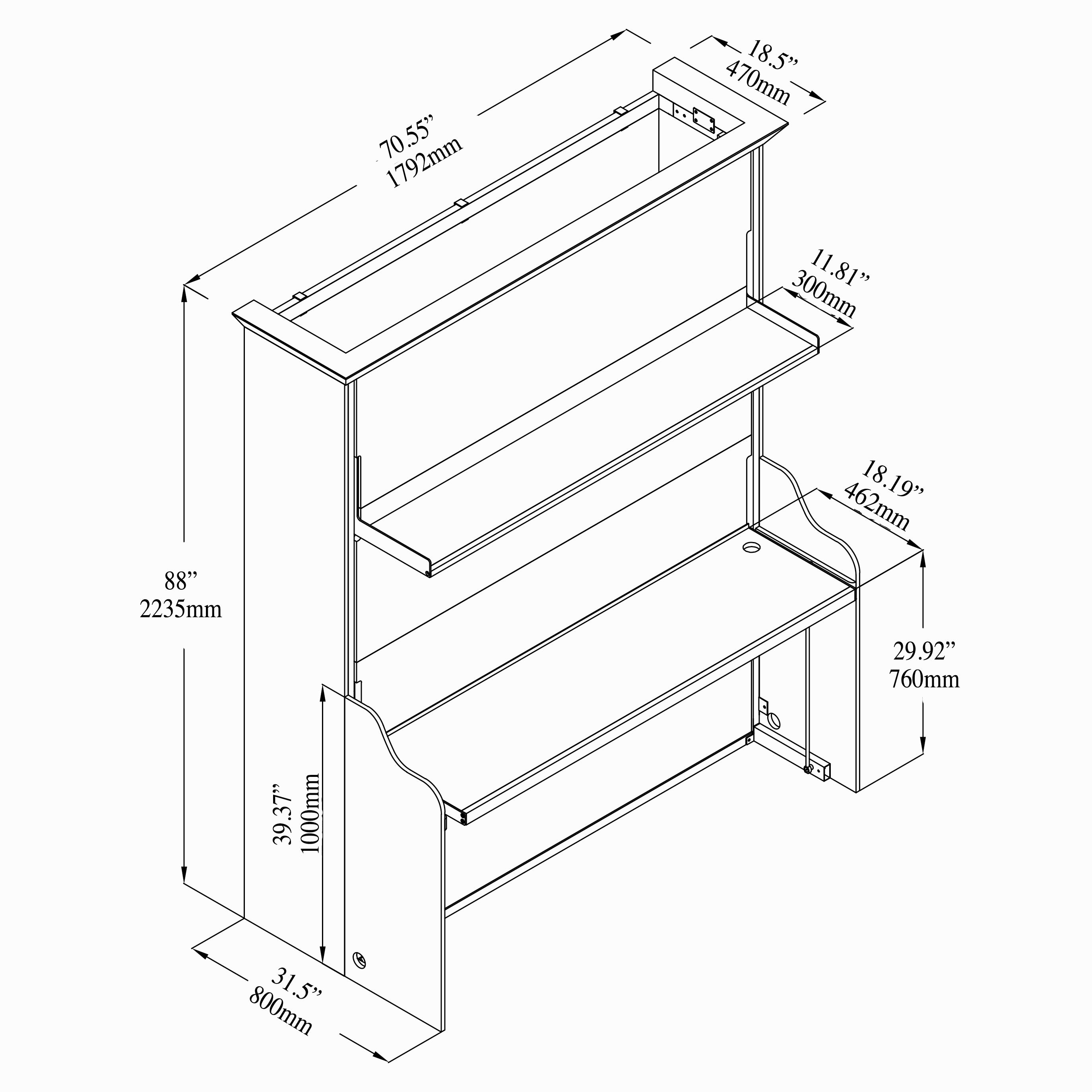Aria Murphy Bed with Desk