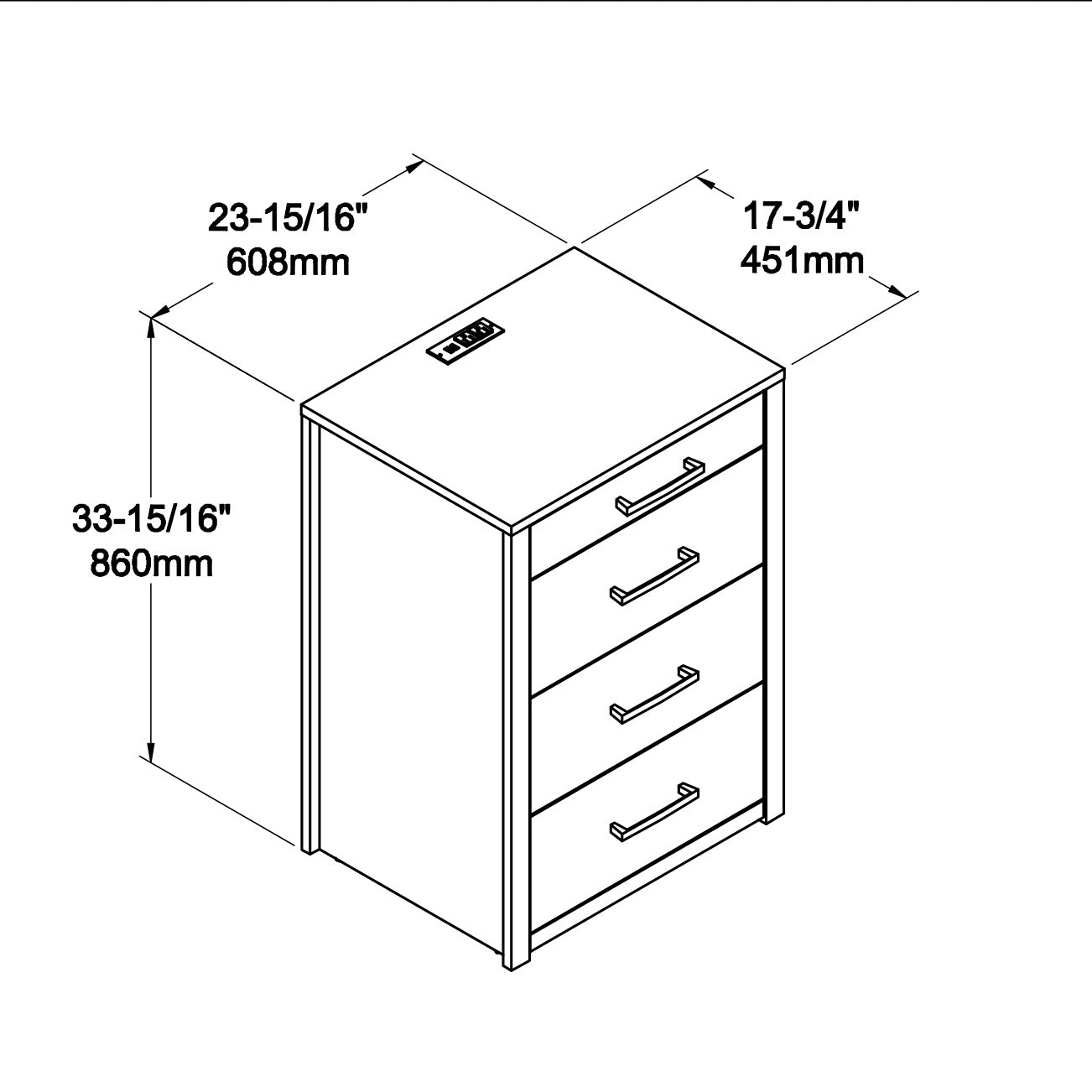 Nightstand Desk