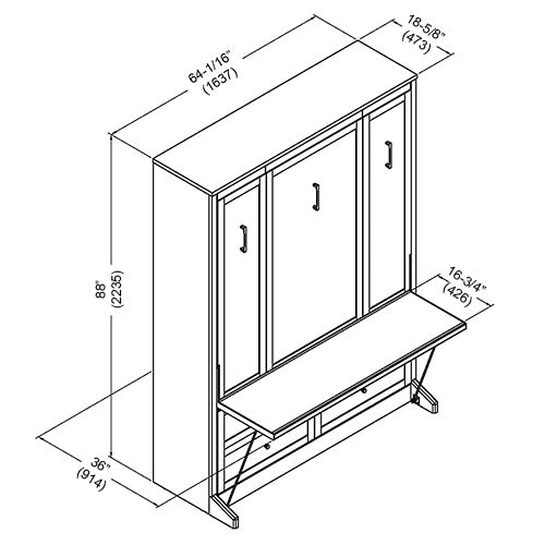 Azores Murphy Bed with Desk