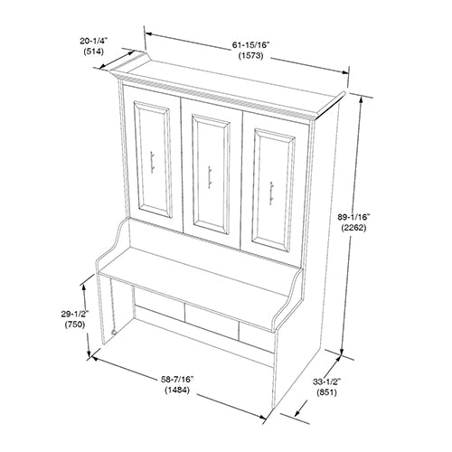 Coventry Murphy Bed with Desk