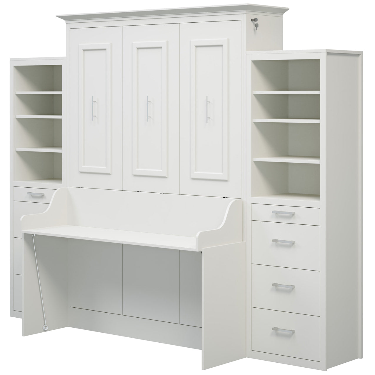 Alegra Murphy Bed w/Desk and 2 Storage Cabinets
