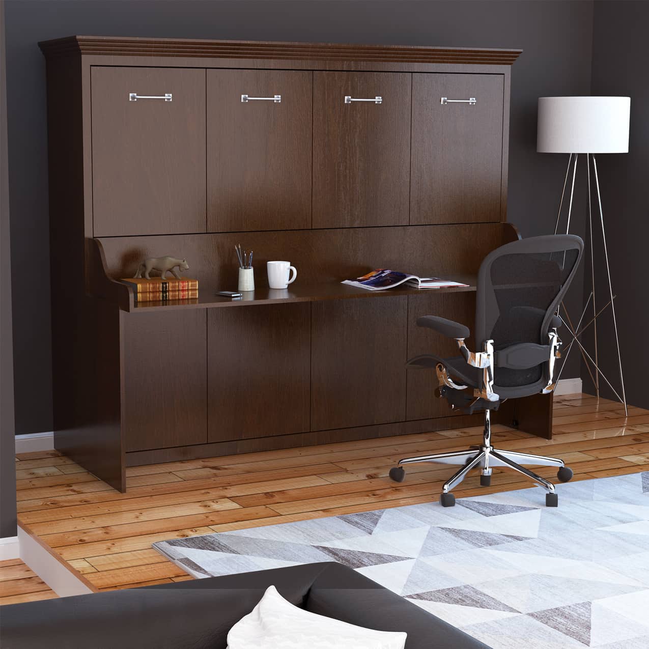 Chamberlin queen horizontal murphy bed with desk office bed murphy desk diy murphy bed kit hidden hideaway fold out pull down wall bed cabinet desk bed combo office bed
