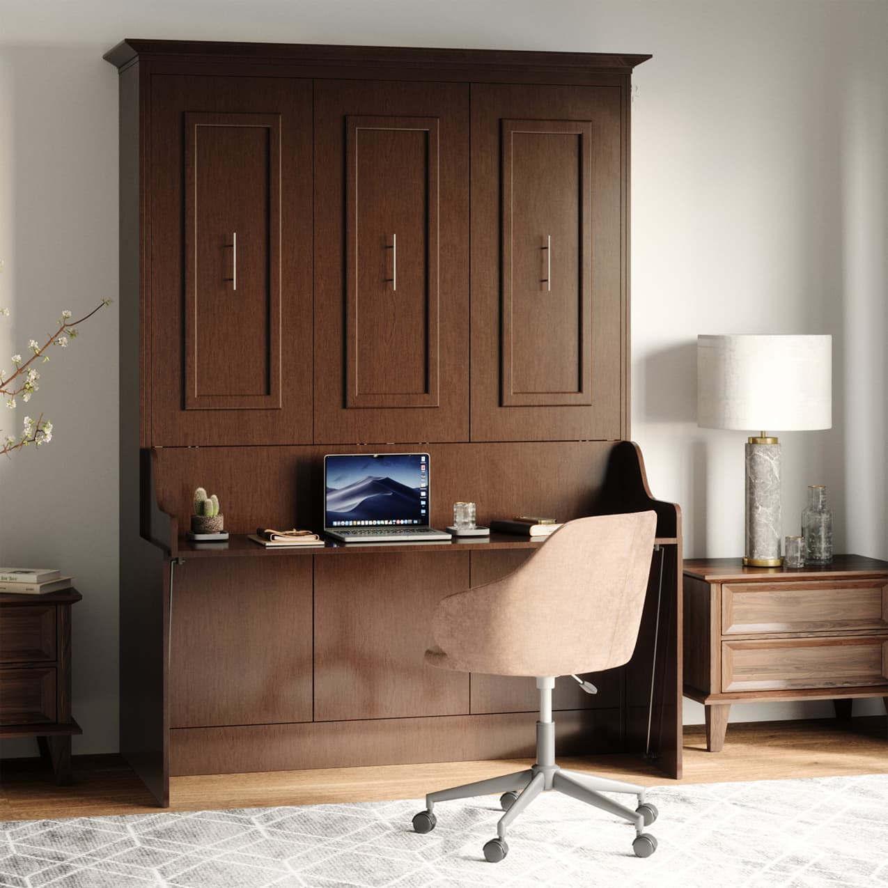 coventry queen murphy bed with desk bed closed hidden hideaway hide away hide-a-way diy murphy bed kit fold out pull down wall bed cabinet desk bed combo home office guest bed