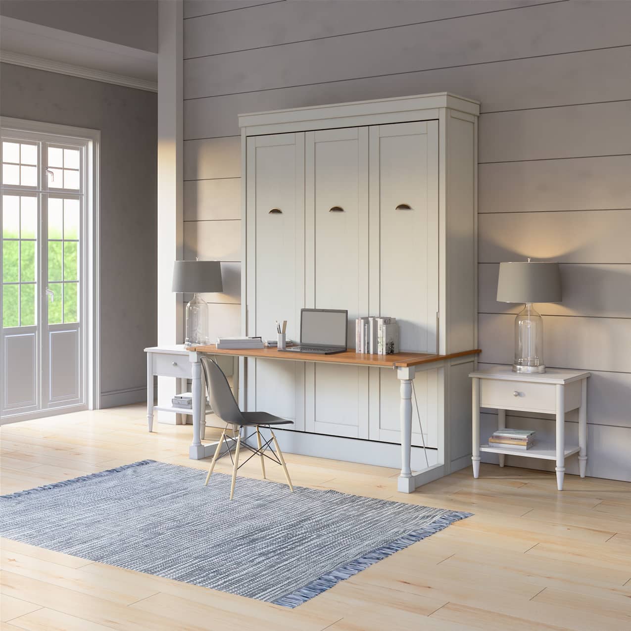 Perth Queen Murphy Bed with Desk