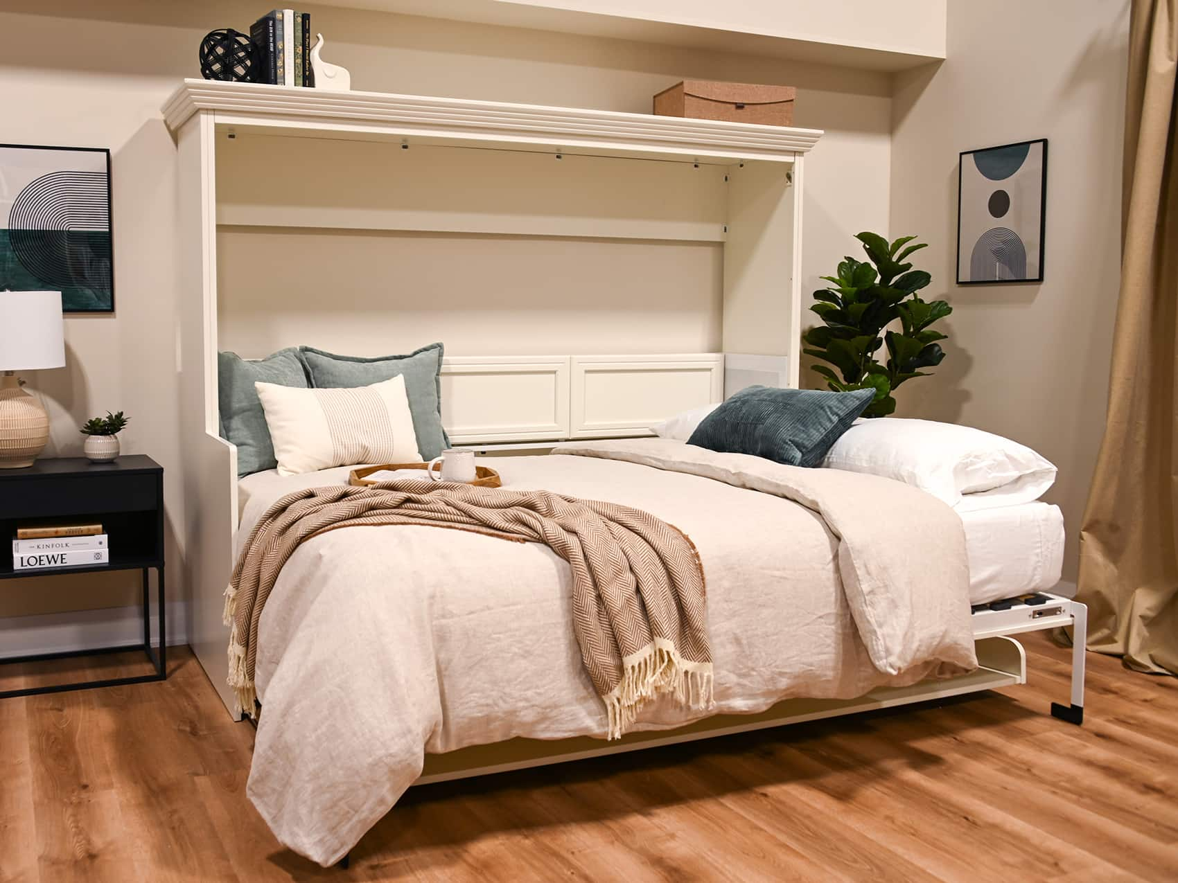 Adonis Queen Horizontal Murphy Bed with Desk