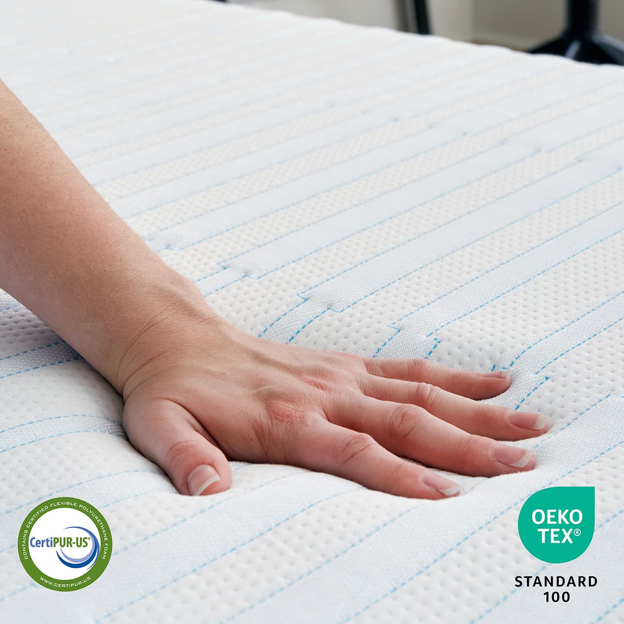 BodiPEDIC 8" Essentials Triple Layer Support Gel Memory Foam Mattress-in-a-Box