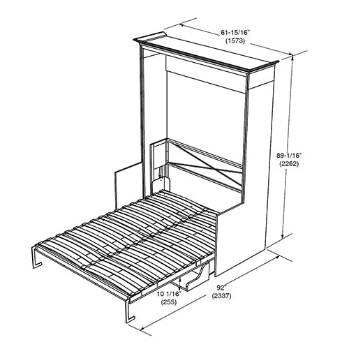 Lit escamotable avec bureau Alegra