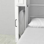 Alegra queen murphy bed with integrated storage pillow cabinet steel frame hidden hide away hide-a-way diy murphy bed kit fold out pull down wall bed cabinet