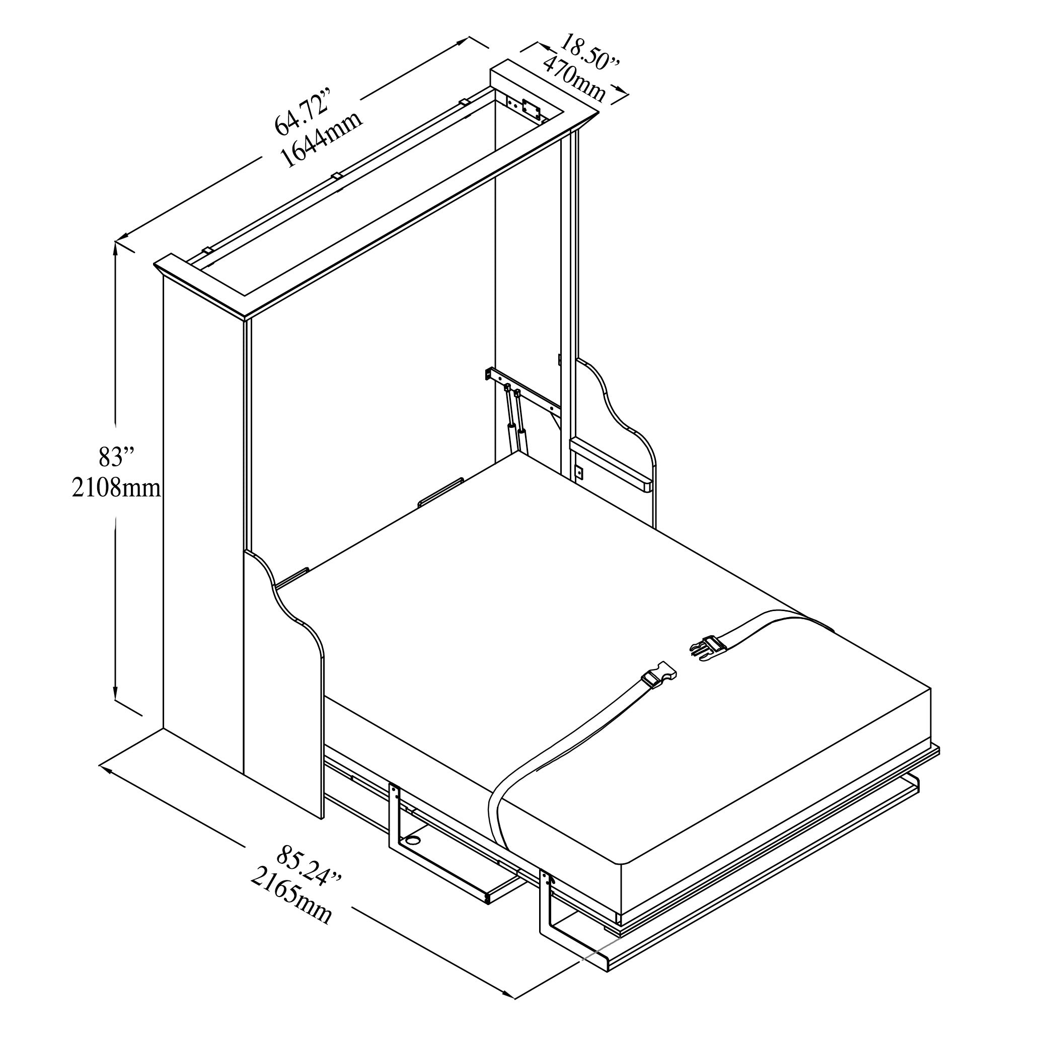 Aria Murphy Bed with Desk