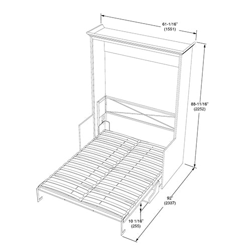 Lit escamotable Coventry avec bureau