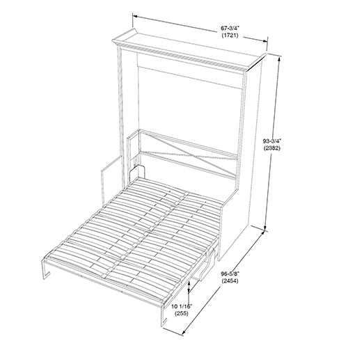 Lit escamotable Coventry avec bureau