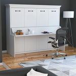 adonis queen size horizontal murphy bed with desk wall bed cabinet hide away hidden pull out fold down diy murphy bed  Lit escamotable avec bureau