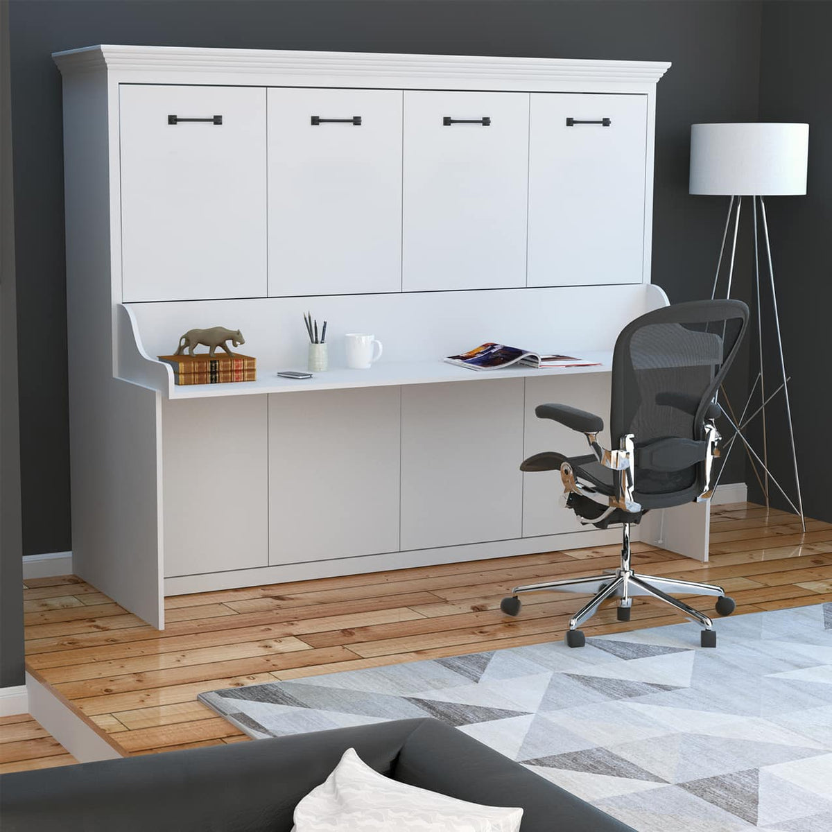 adonis queen size horizontal murphy bed with desk wall bed cabinet hide away hidden pull out fold down diy murphy bed  Lit escamotable avec bureau