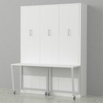 alexa queen murphy bed with desk hidden hideaway hide away hide-a-way diy murphy bed kit fold out pull down wall bed cabinet nightstands desk bed combo