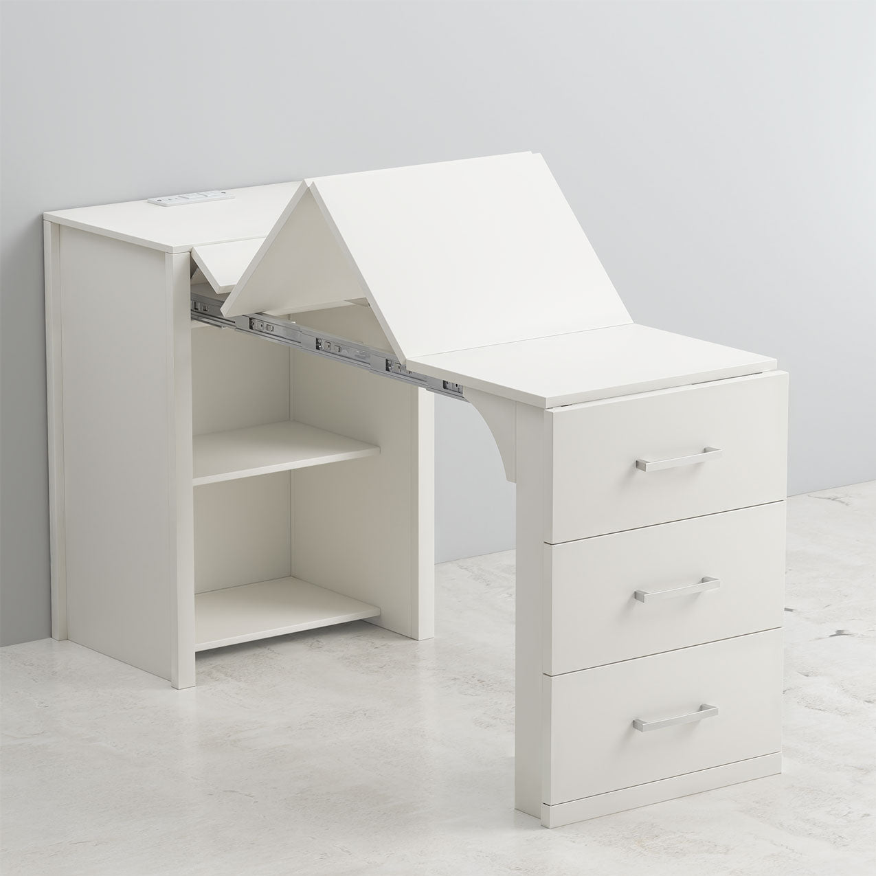 Alegra Full Murphy Bed - Horizontal - with 1 Side Table