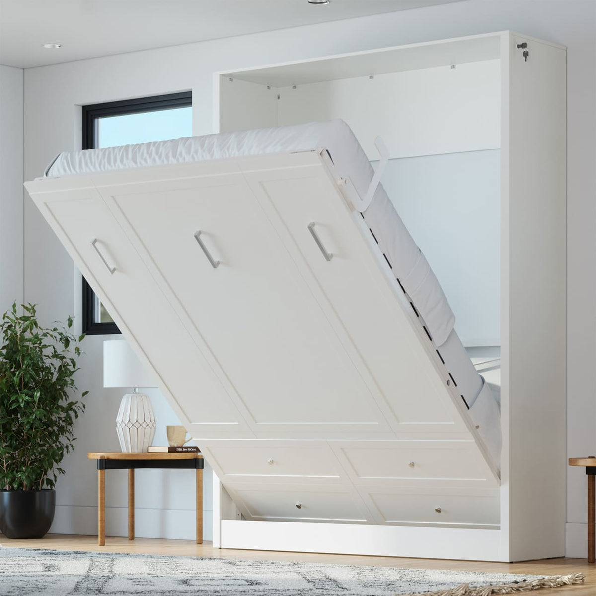 Azores queen murphy bed hidden pull down fold out diy murphy bed kit queen full twin king wall bed cabinet