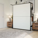 bed frame shelf headboard footboard walnut charger charging station panel mahogany black brown bedroom furniture