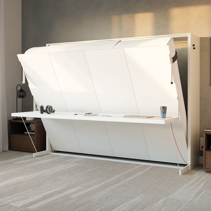 Lit escamotable Axia avec bureau - Horizontal/Grand