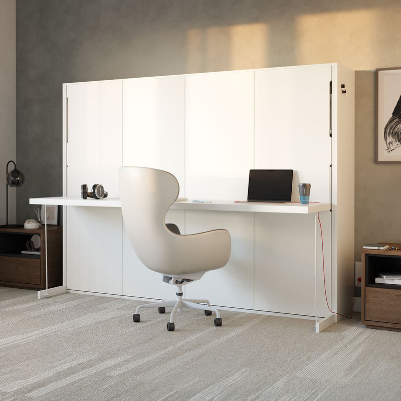 Lit escamotable Axia avec bureau - Horizontal/Grand