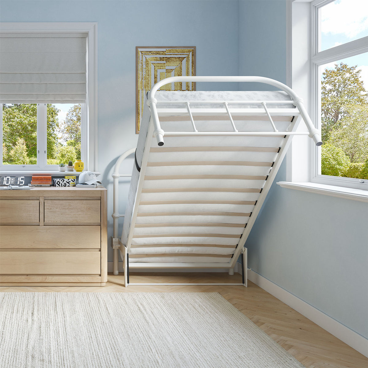 bed frame with headboard footboard lift bed storage lift up bedroom furniture risers space-saving black metal 