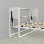 alegra queen murphy bed with 2 storage cabinets steel frame piston engines euroslat mattress supports